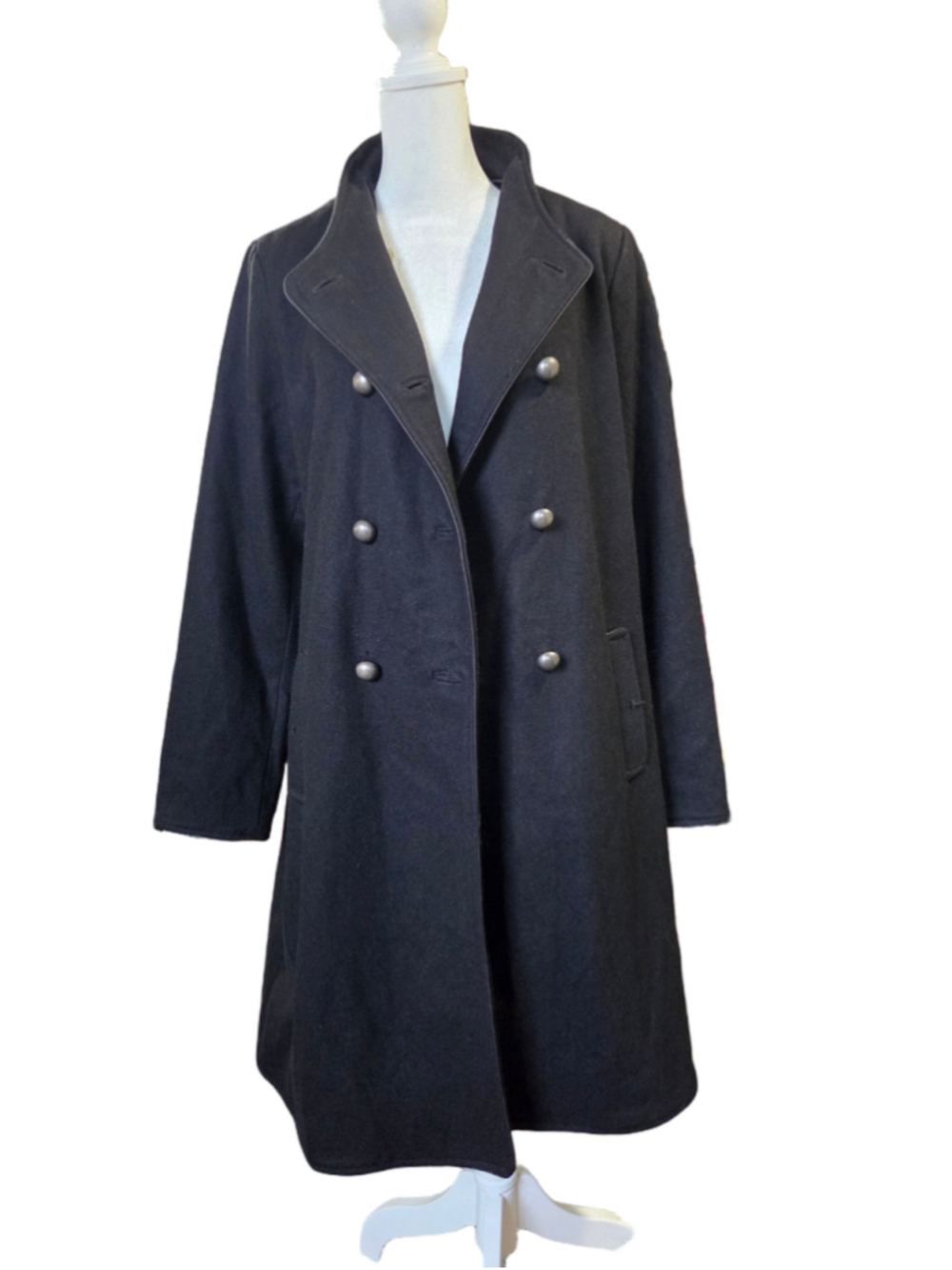 Women's Mossimo Black Pea Coat Size XL